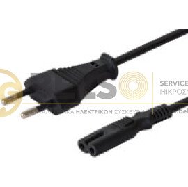 ΚΑΛΩΔΙΟ ΡΕΥΜΑΤΟΣ ΞΥΡΙΣΤΙΚΗΣ ΜΗΧΑΝΗΣ - ΡΑΔΙΟΦΩΝΟΥ 2x0.75mm 1.80m ΓΕΝΙΚΗΣ ΧΡΗΣΗΣ